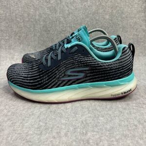 Skechers Go Run Forza 4 Womens Shoes Size 7 Blue Running Sneakers Comfort 128095